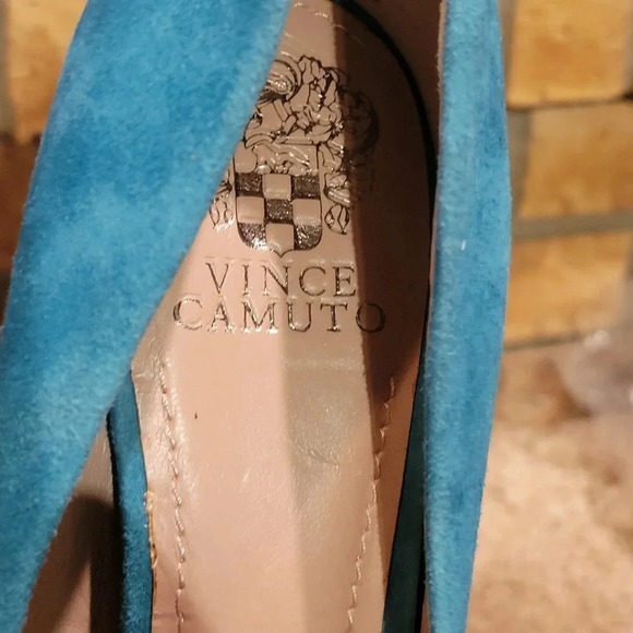 Vince Camuto Jorgie Platform Heel Suede Patent Leather Wmns 10 - Picture 5 of 15